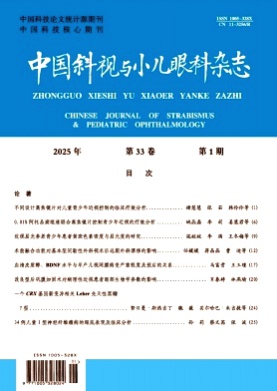 中国斜视与小儿眼科杂志杂志
